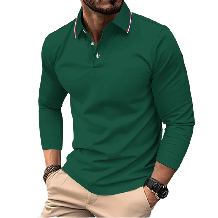 ÉMILIEN | PREMIUM CASUAL POLO MET CONTRASTEREND KRAAG