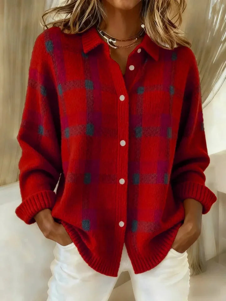 Brinovelle - Chic en Cozy Geruite Vest