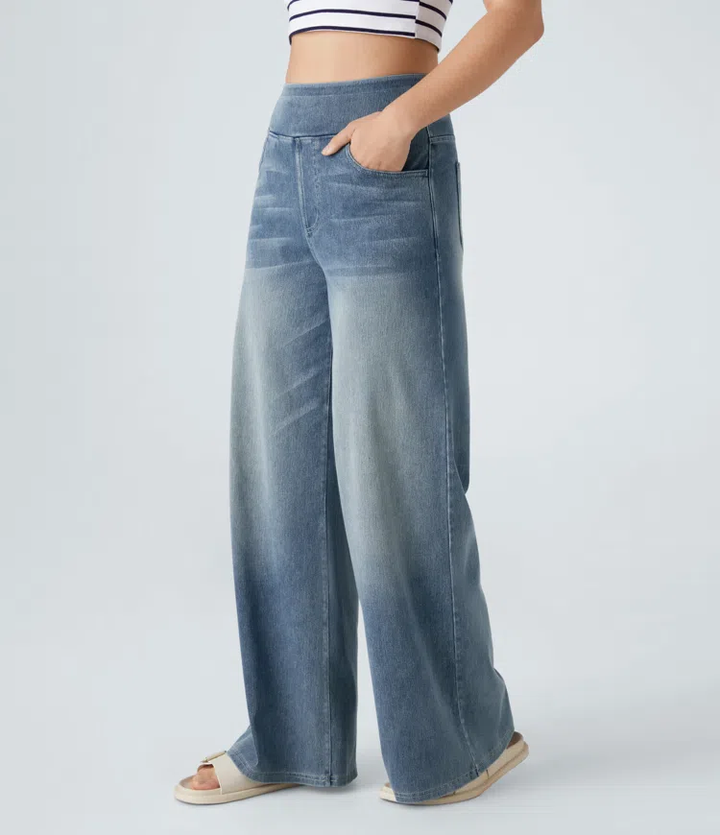 Comfortabele jeans met hoge taille