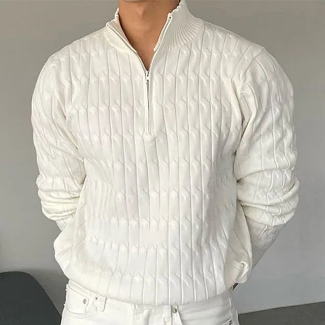 Trui Demi-Zip Golvend