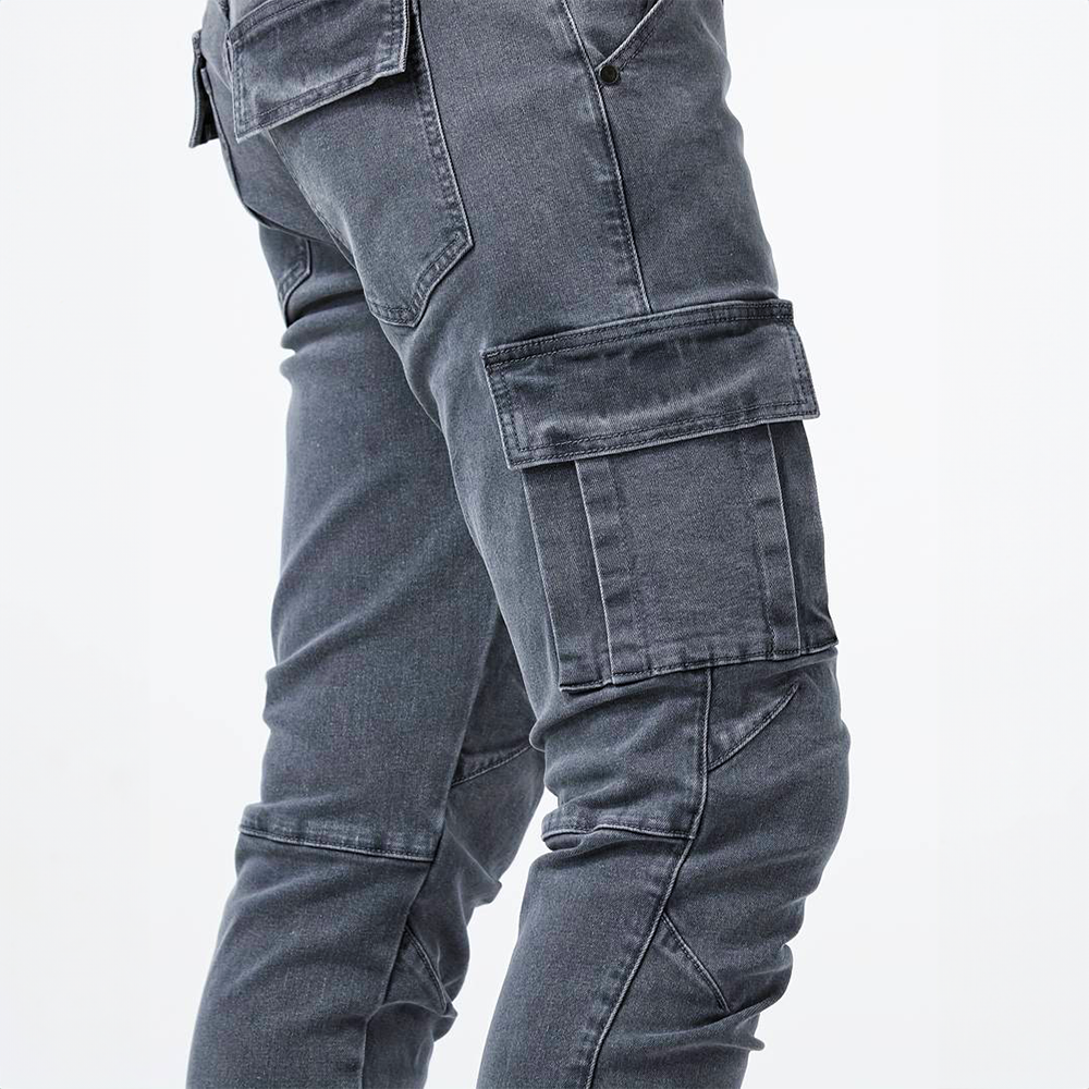 Stretchy Cargo Jeans
