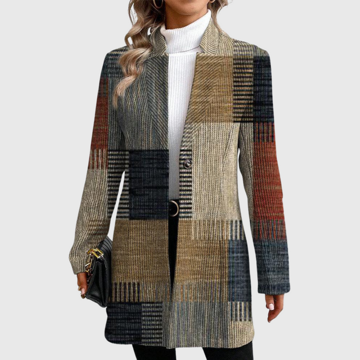 Mia | Op maat gemaakte geblokte blazer