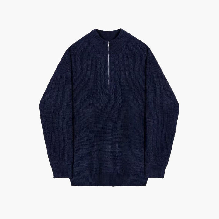 Trui Demi-Zip Gebreid