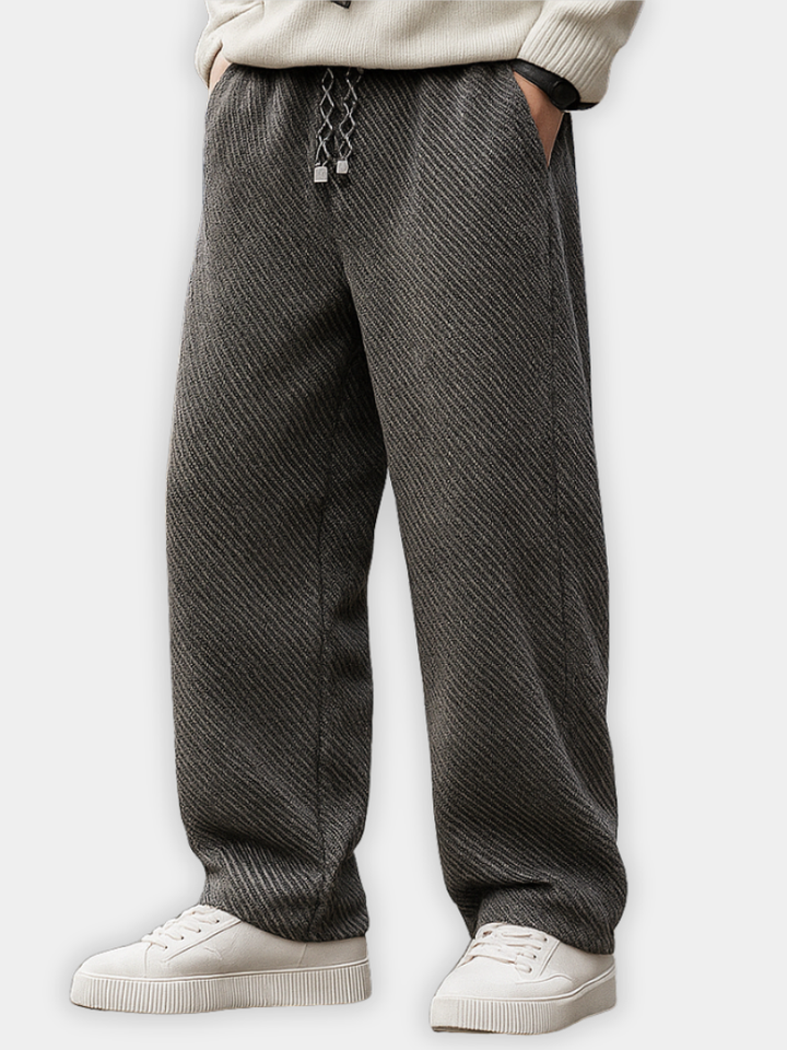 TEXTUUR PANTALON MET TOUW