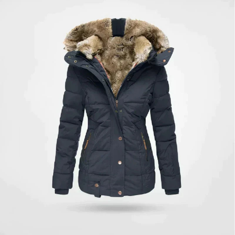 Dames oversized wollen cape mantel – Grijs, warm en elegant voor herfst en winter