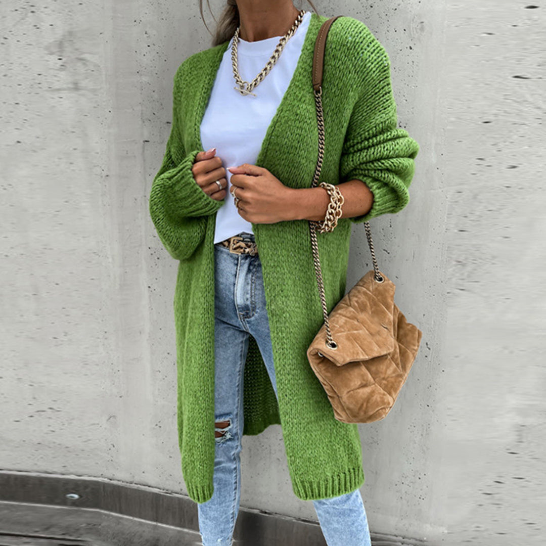 Lorena – lange klassieke cardigan