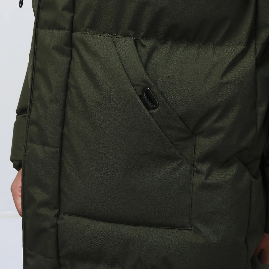 Heren Parka Gewatteerd met Capuchon