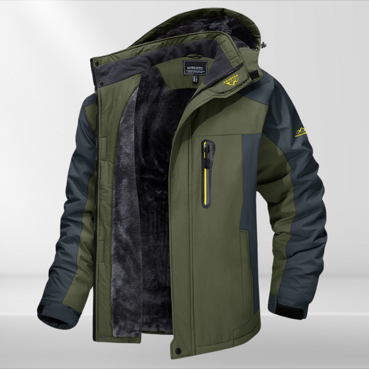 Heren Winterjack met Waterdichte Buitenstof en Warm Fleece