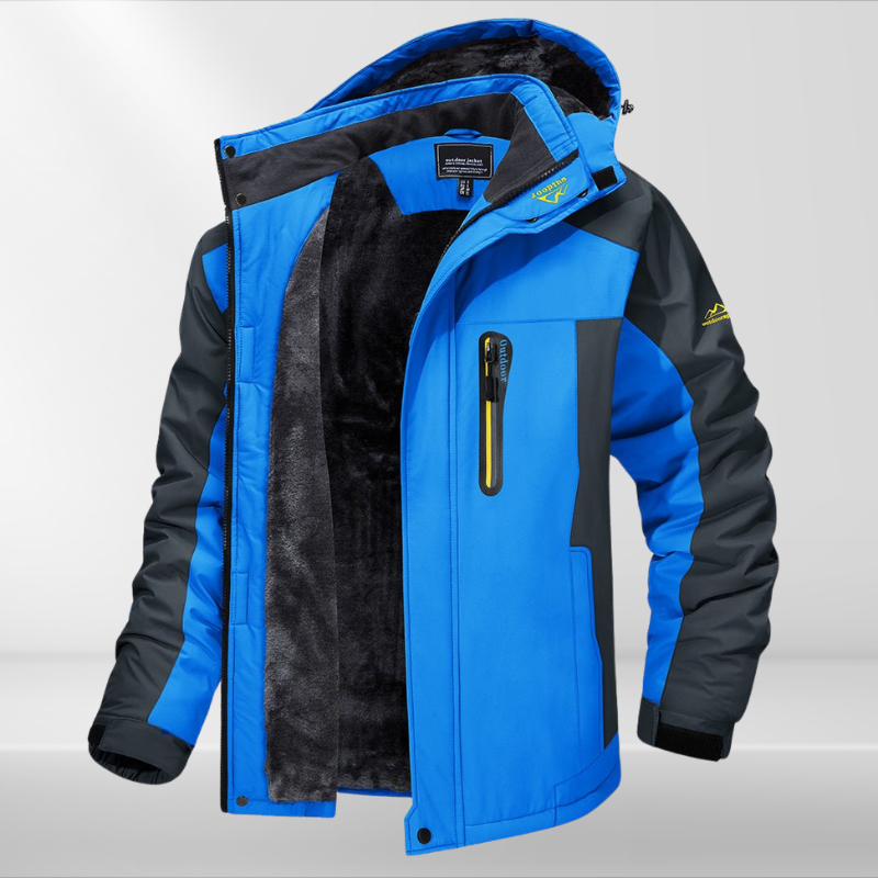 Heren Winterjack met Waterdichte Buitenstof en Warm Fleece