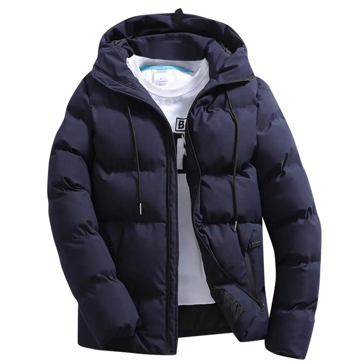 Heren Puffer Winterjas met Capuchon en Ritssluiting