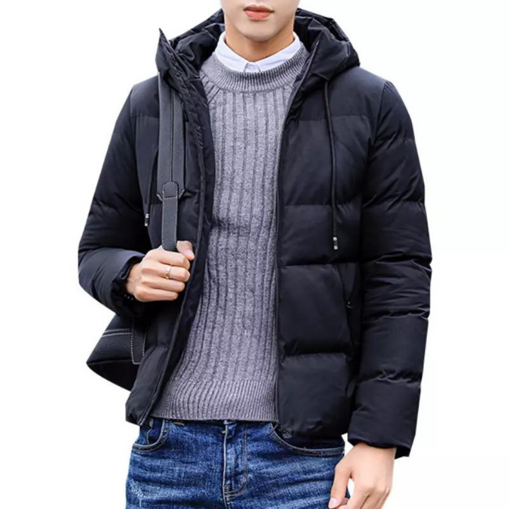 Heren Puffer Winterjas met Capuchon en Ritssluiting