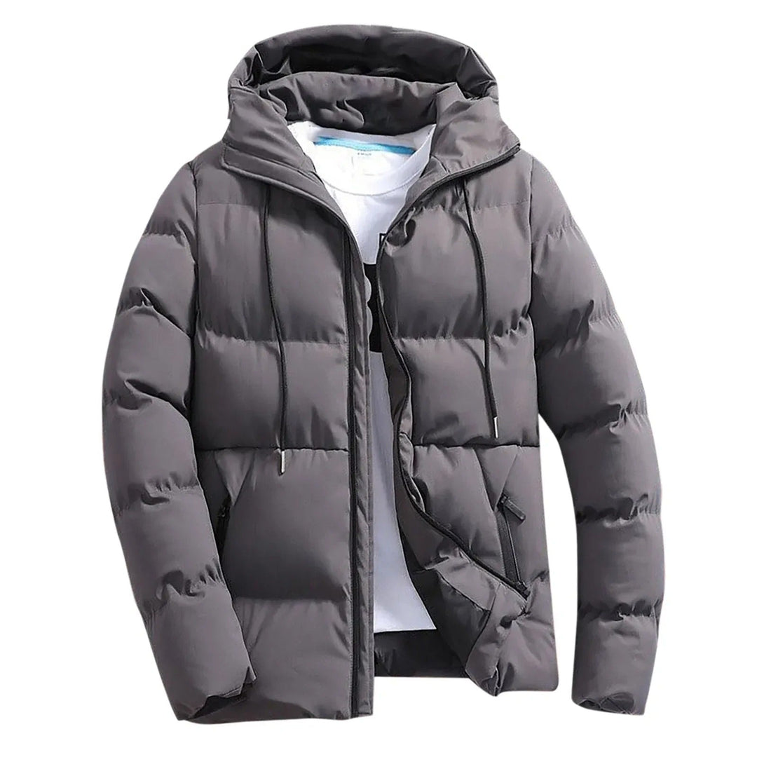 Heren Puffer Winterjas met Capuchon en Ritssluiting