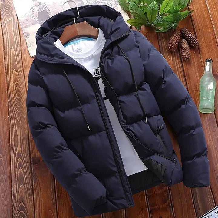 Heren Puffer Winterjas met Capuchon en Ritssluiting