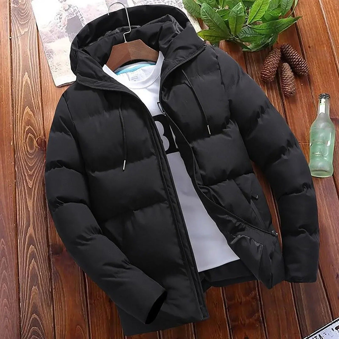 Heren Puffer Winterjas met Capuchon en Ritssluiting