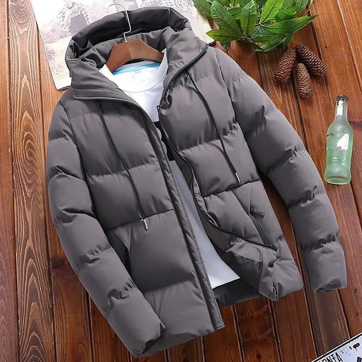 Heren Puffer Winterjas met Capuchon en Ritssluiting