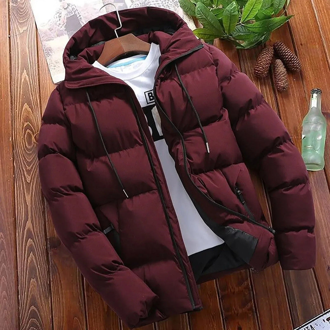 Heren Puffer Winterjas met Capuchon en Ritssluiting