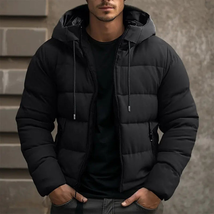 Heren Puffer Winterjas met Capuchon en Steekzakken