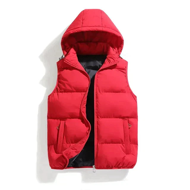 Emiel™ Heren Gewatteerde Bodywarmer met Capuchon