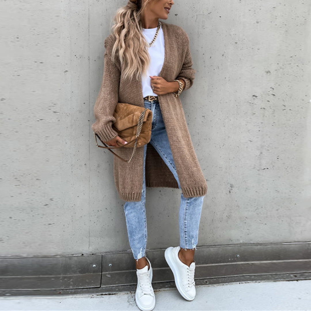 Lorena – lange klassieke cardigan