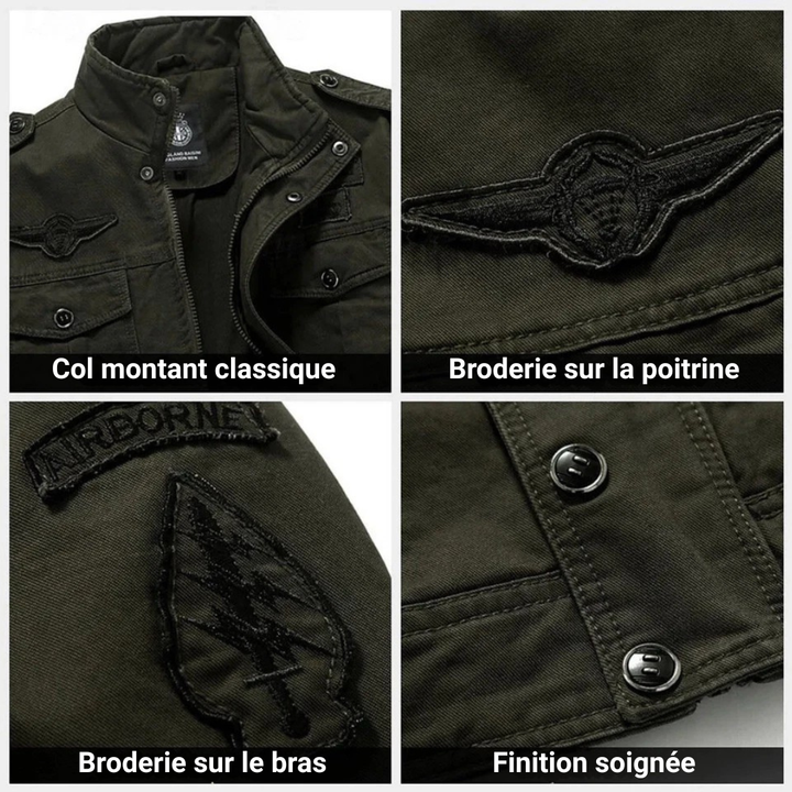 NOAH™ | GESTRUCTUREERDE MILITAIRE JAS