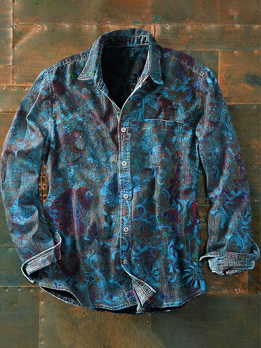 Denzel | Vintage Bloemenprint Overhemd