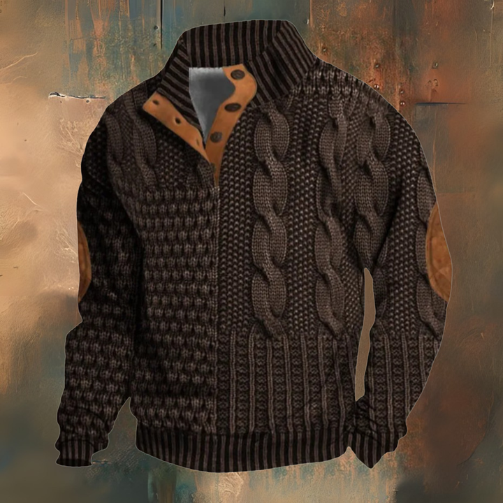 Léo | Elegante en Comfortabele Retro Heren Trui voor Koude Dagen
