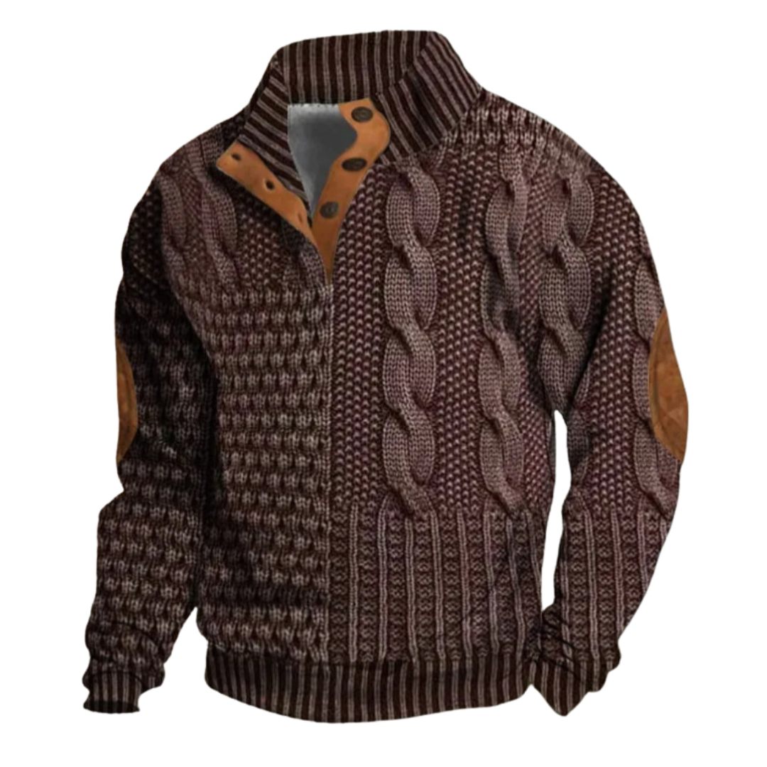 Léo | Elegante en Comfortabele Retro Heren Trui voor Koude Dagen