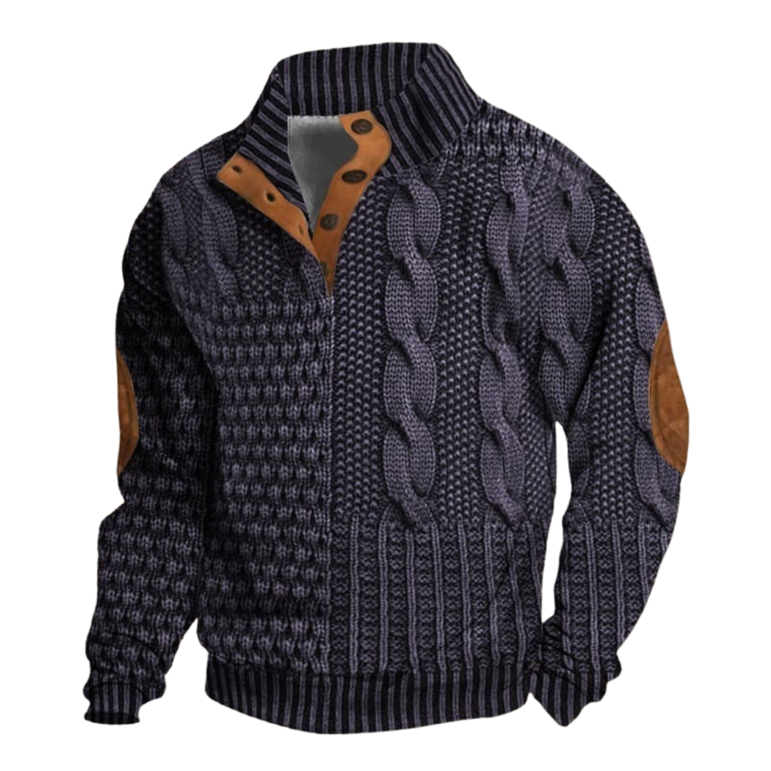 Léo | Elegante en Comfortabele Retro Heren Trui voor Koude Dagen