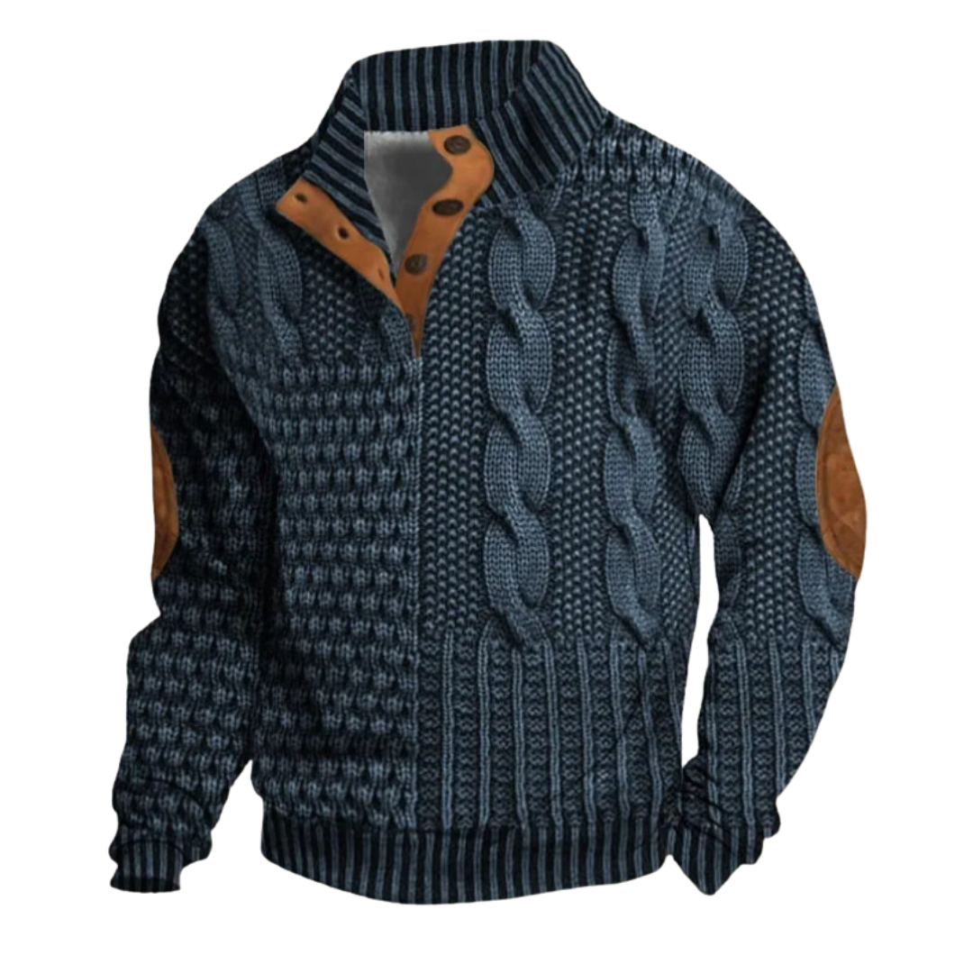 Léo | Elegante en Comfortabele Retro Heren Trui voor Koude Dagen