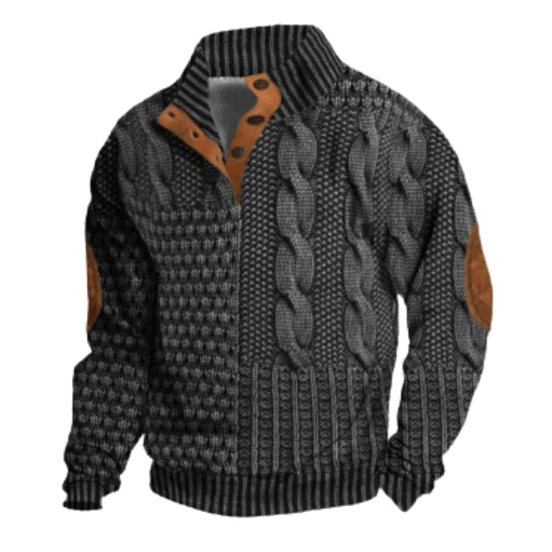 Léo | Elegante en Comfortabele Retro Heren Trui voor Koude Dagen