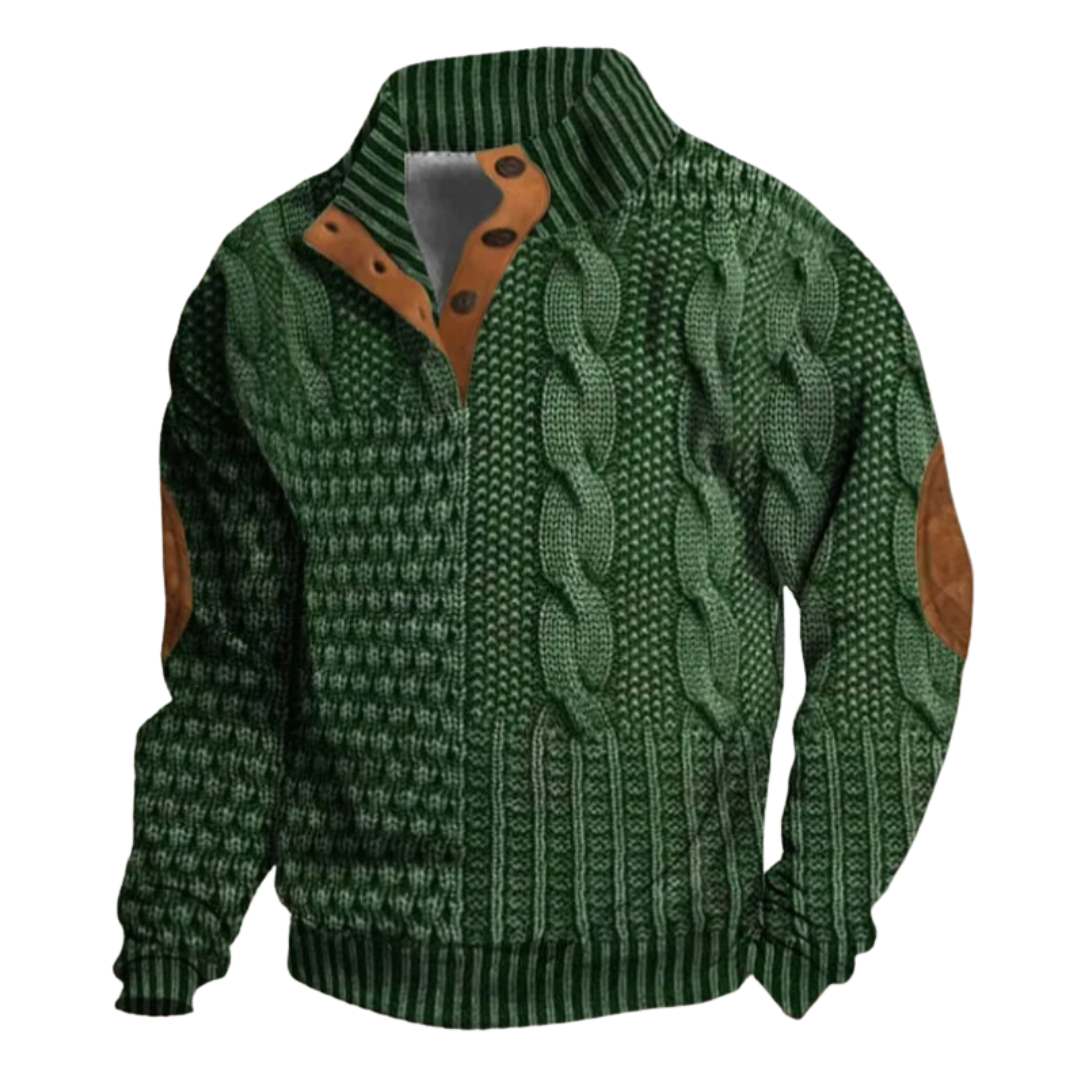 Léo | Elegante en Comfortabele Retro Heren Trui voor Koude Dagen