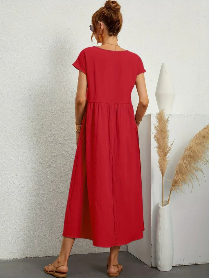 Gabrielle | Midi jurk met tijdloze elegantie