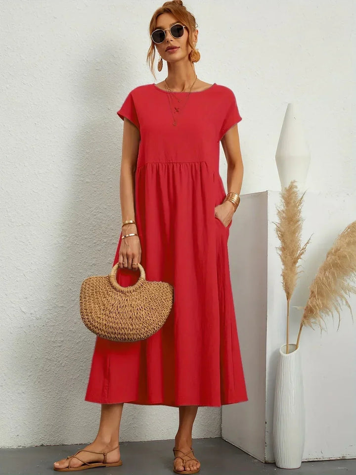 Gabrielle | Midi jurk met tijdloze elegantie