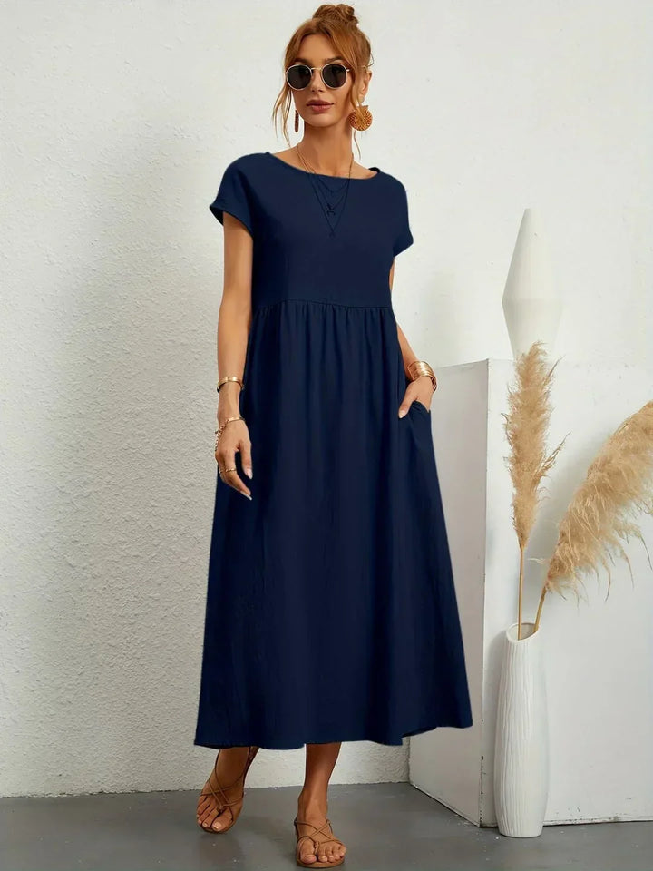 Gabrielle | Midi jurk met tijdloze elegantie