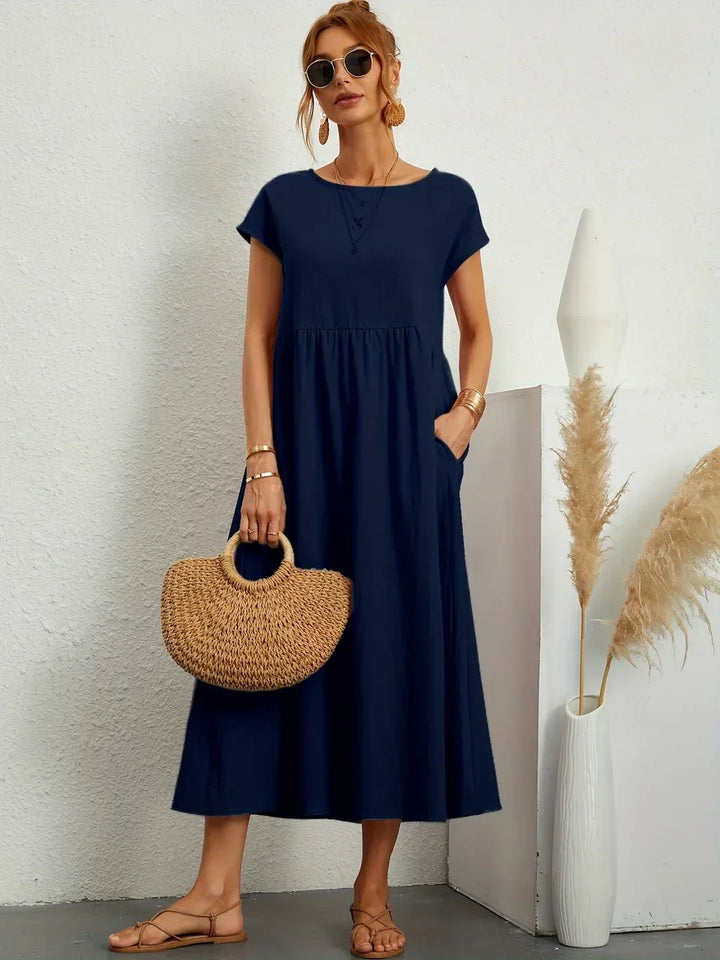 Gabrielle | Midi jurk met tijdloze elegantie