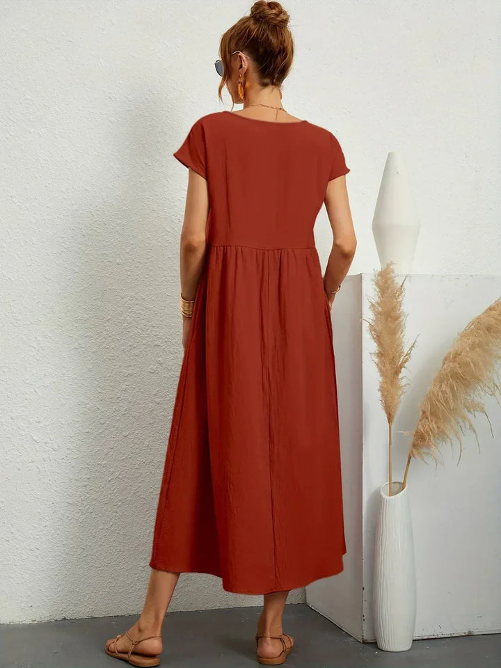 Gabrielle | Midi jurk met tijdloze elegantie