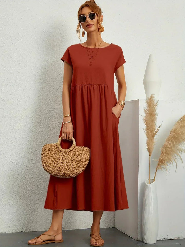 Gabrielle | Midi jurk met tijdloze elegantie