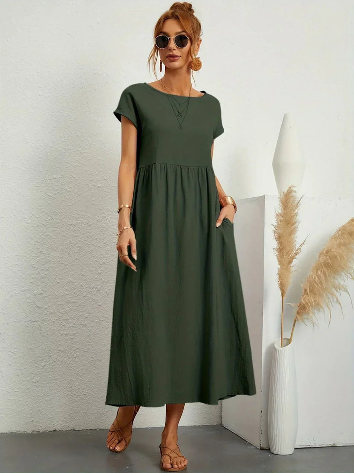 Gabrielle | Midi jurk met tijdloze elegantie