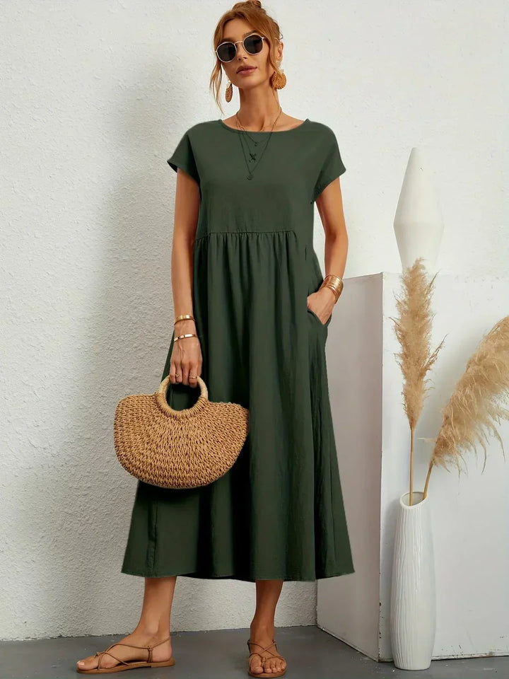 Gabrielle | Midi jurk met tijdloze elegantie
