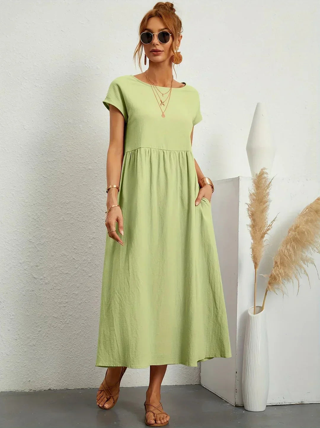 Gabrielle | Midi jurk met tijdloze elegantie