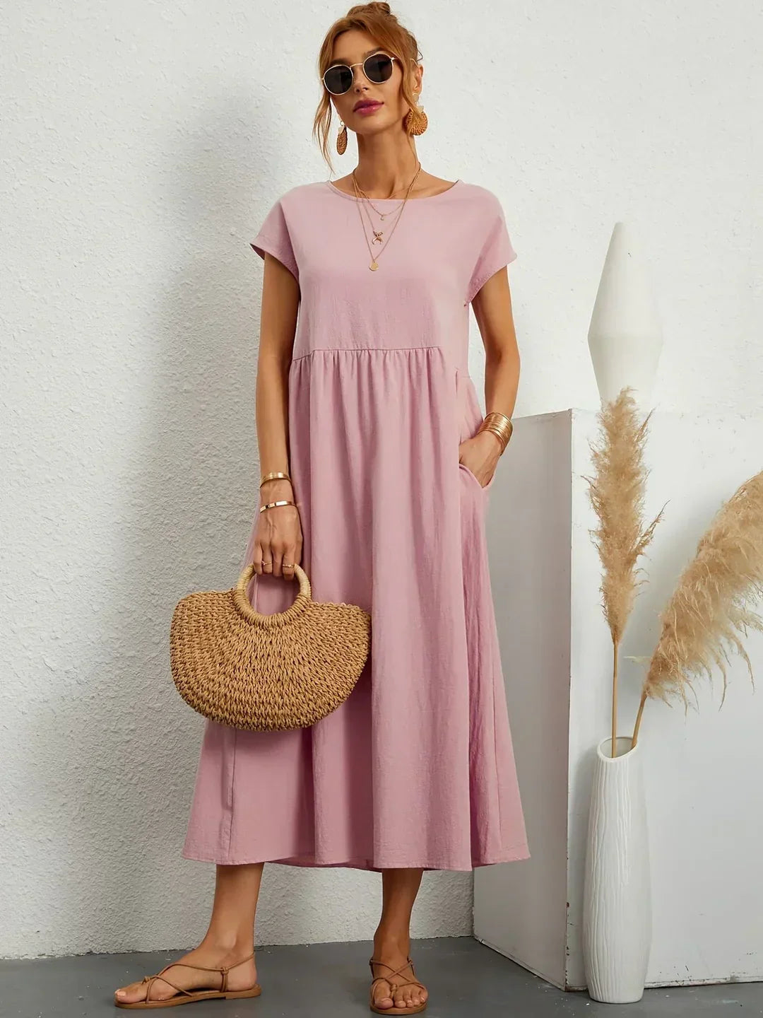 Gabrielle | Midi jurk met tijdloze elegantie