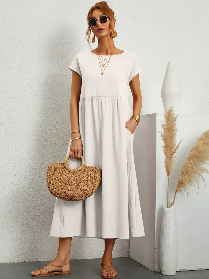 Gabrielle | Midi jurk met tijdloze elegantie