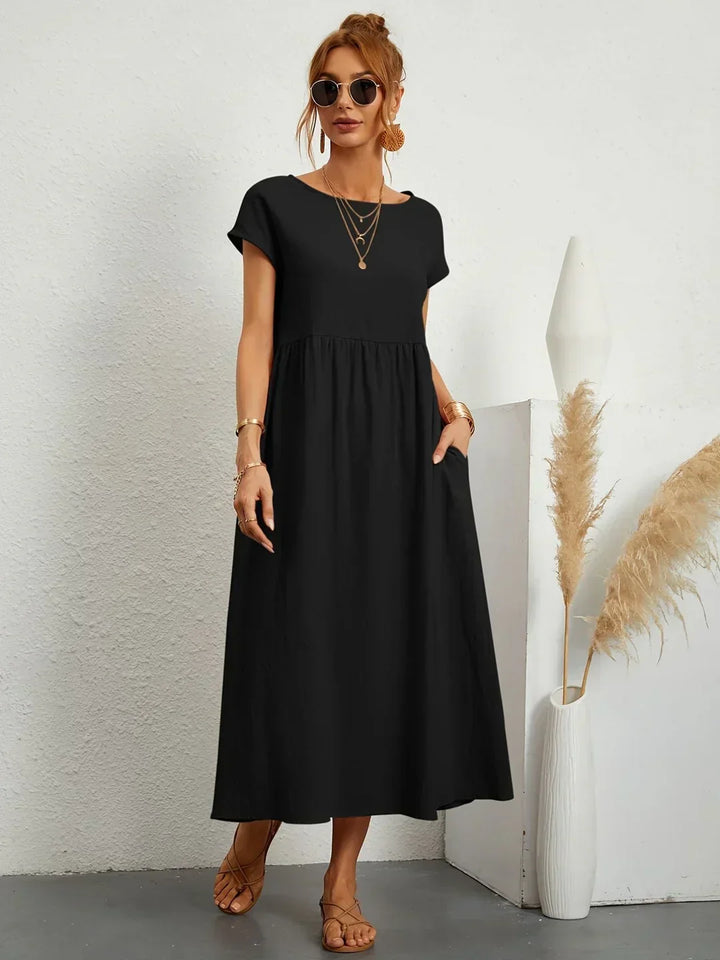 Gabrielle | Midi jurk met tijdloze elegantie