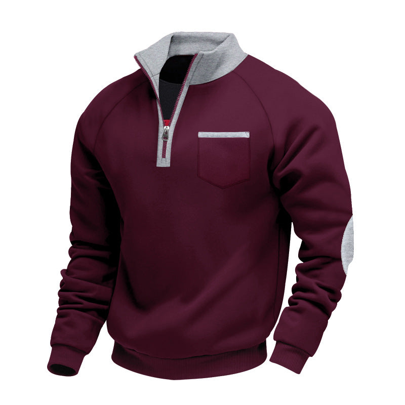 Fleece Pullover met Halve Rits voor Mannen