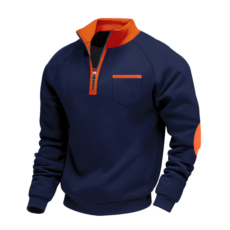 Fleece Pullover met Halve Rits voor Mannen
