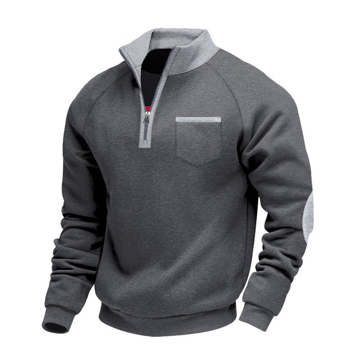 Fleece Pullover met Halve Rits voor Heren