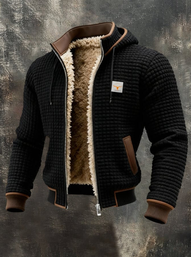 ELEGANTE GEVOERDE JAS MET NETTE Kraag