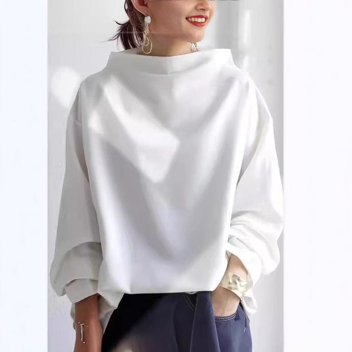 Lisa | Casual Top met Hoge Hals