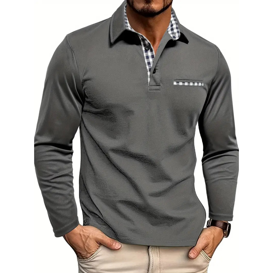 Poloshirt met lange mouwen