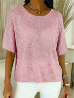 Luna – Sprankelende top met elegante glans